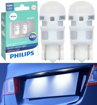 Philips Ultinon LED Festoon 578 White 6000K Two Bulbs Map License Dome Trunk