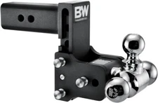 B&W Trailer Hitches Tow & Stow Adjustable Trailer Hitch Ball Mount - Fits 2.5" R