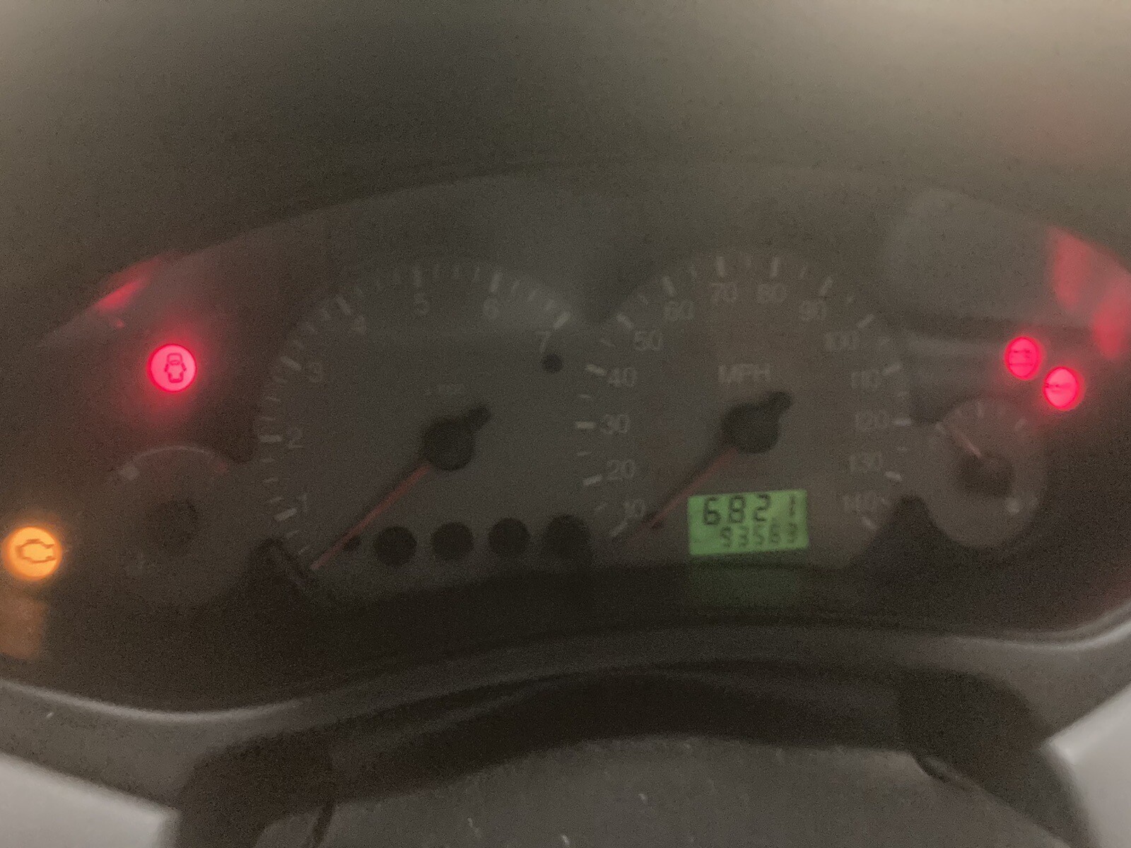 Ford focus mk1 instrument cluster clocks abs 93k silver petrol mk 1