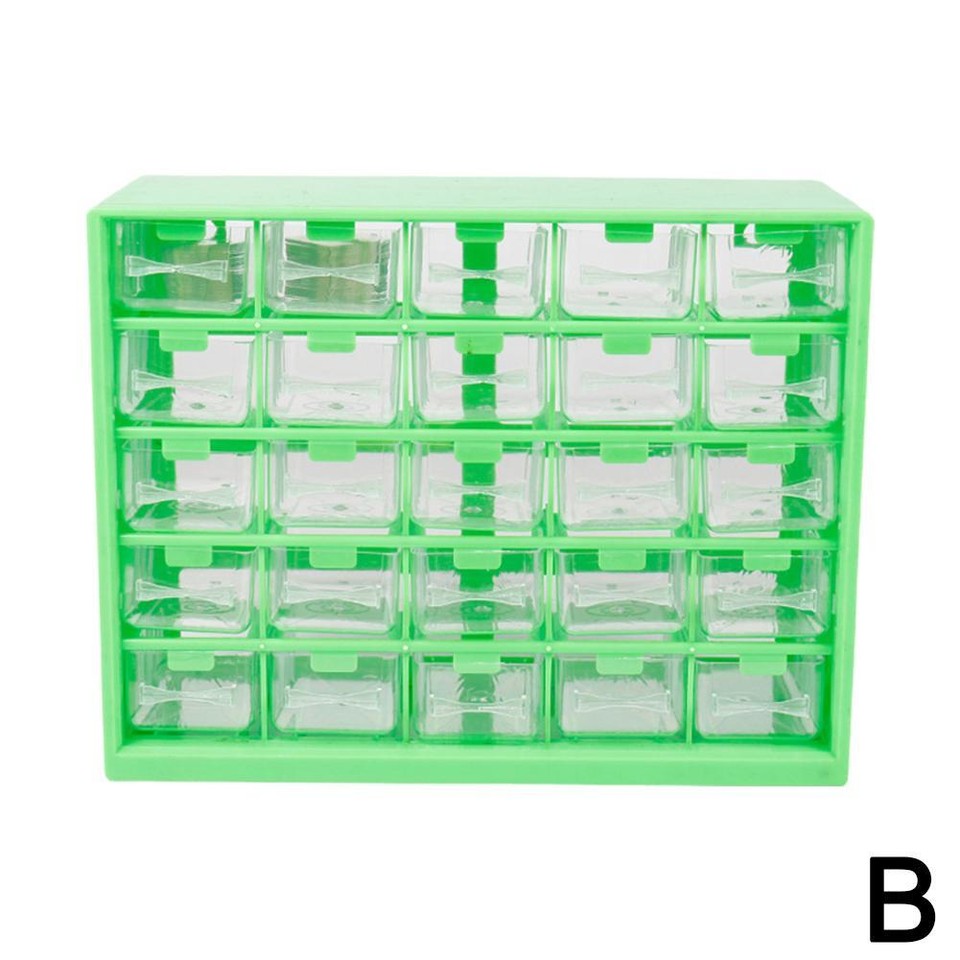 Small Tools 25Drawer Parts Storage Box, Classification Component Box