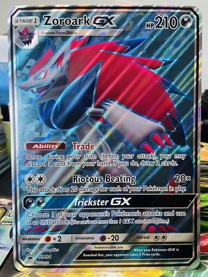 Pokemon Zoroark GX SM84 Sun & Moon JUMBO/OVERSIZED Holo Black Star