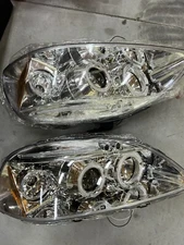 Spec-D Dual Black Halo Projector Headlights with Parking LEDs Honda Civic 96-98