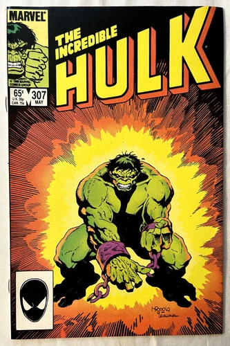 VTG The Incredible Hulk #307 NM Uncirculated Marvel Comics BEAUTIFUL COVER 1985