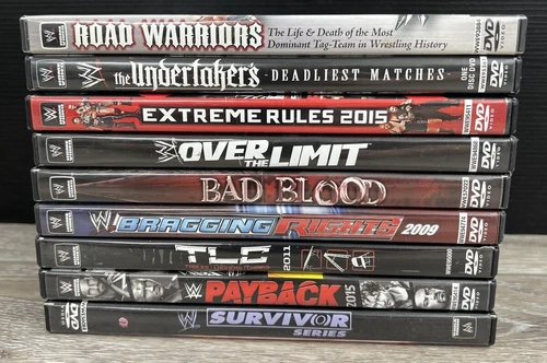 Lot of 9 WWE Home Video Wrestling DVD's - WWE / ECW - Undertaker - John Cena DVD
