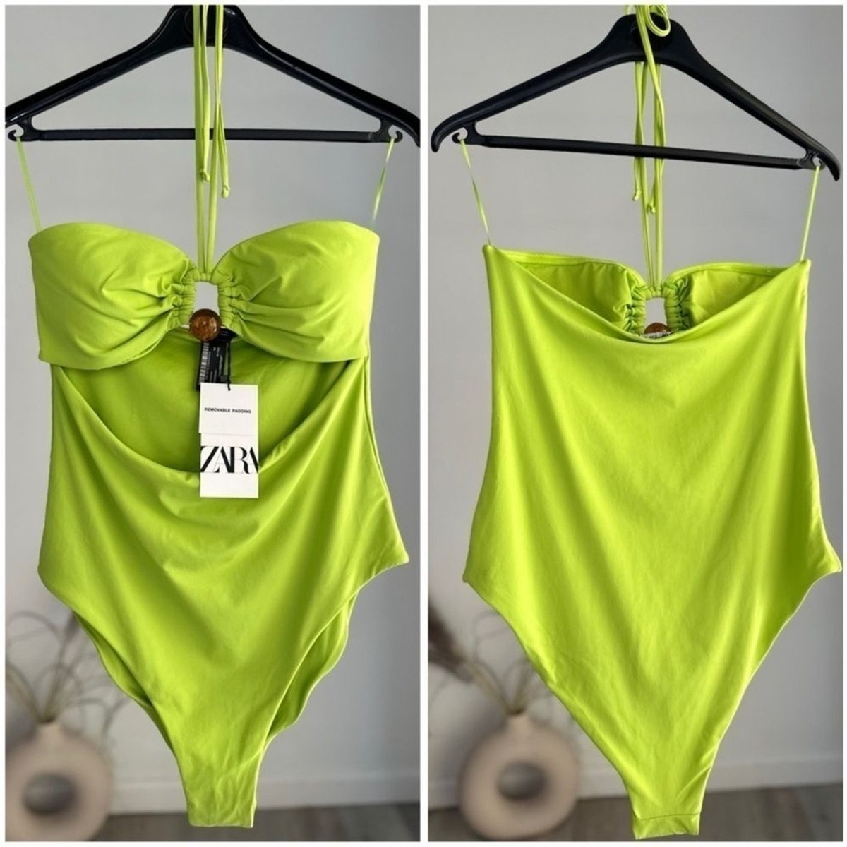 ZARA Bead Bandeau Swimsuit 0167/230 | eBay
