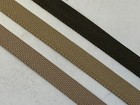 YKK Zipper Pull Webbing - Thong 3/8" - KHAKI, RANGER GREEN, SANDSTONE- PER YARD
