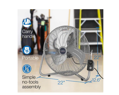 Lasko 20 Max Performance High Velocity Floor Wall Mount Fan - Silver ( 2265QM) for sale online | eBay