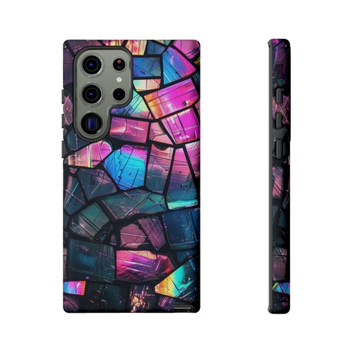 Pink Iridescent Stained Glass Phone Case for iPhone, Samsung Galaxy, Pixel - 第 122/173 張圖片
