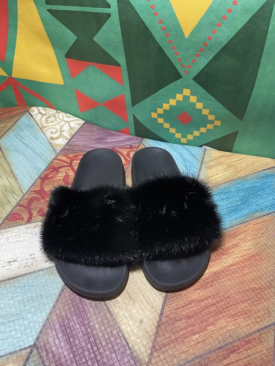 Givenchy Mules PARIS mink Fur rubber online shopping 