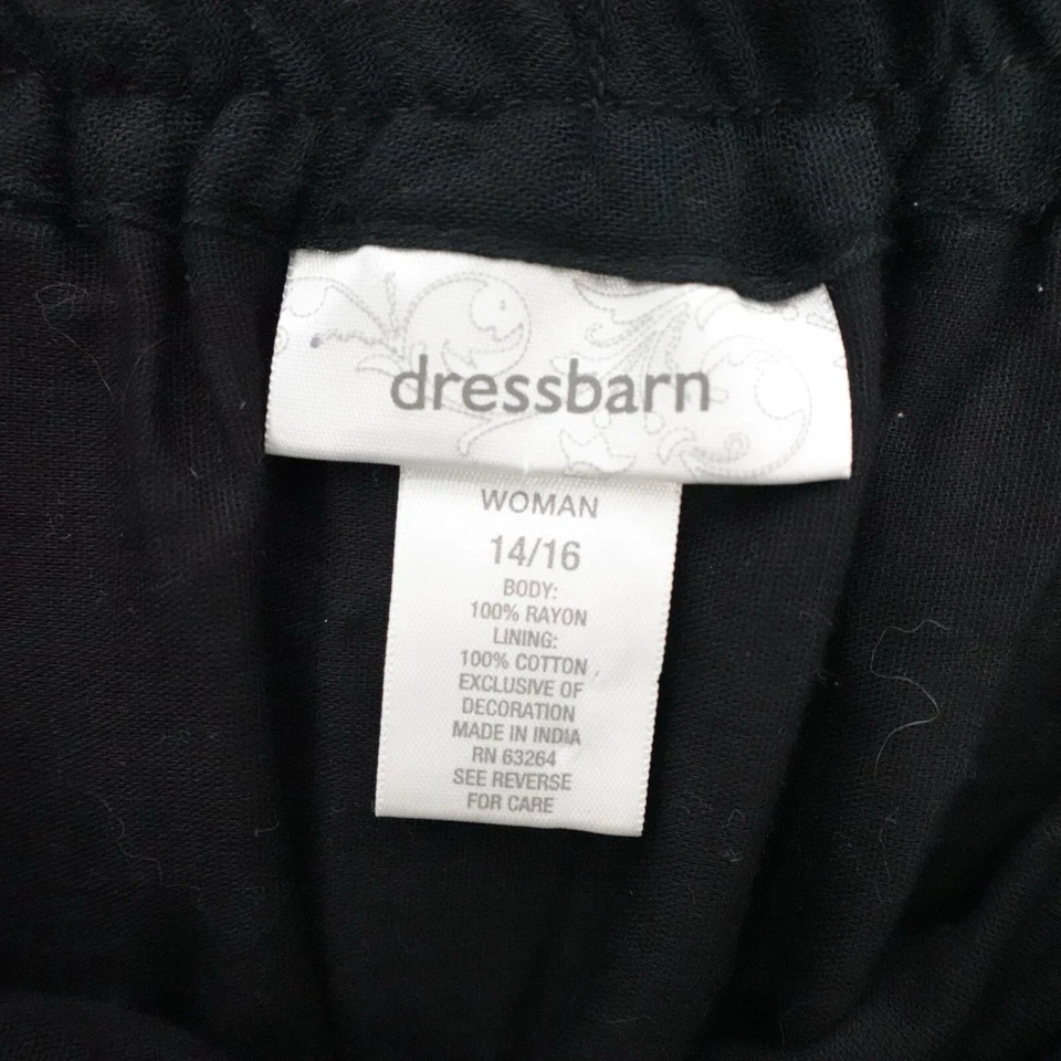 Maxi falda negra bordada en capas Boho Peasant Prairie Cottage talla 14/16 Foto 3 de 4