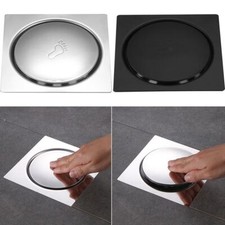 Stainless Steel Square Floor Drain Shower Wet Room Bathroom Kitchen Strainer UK