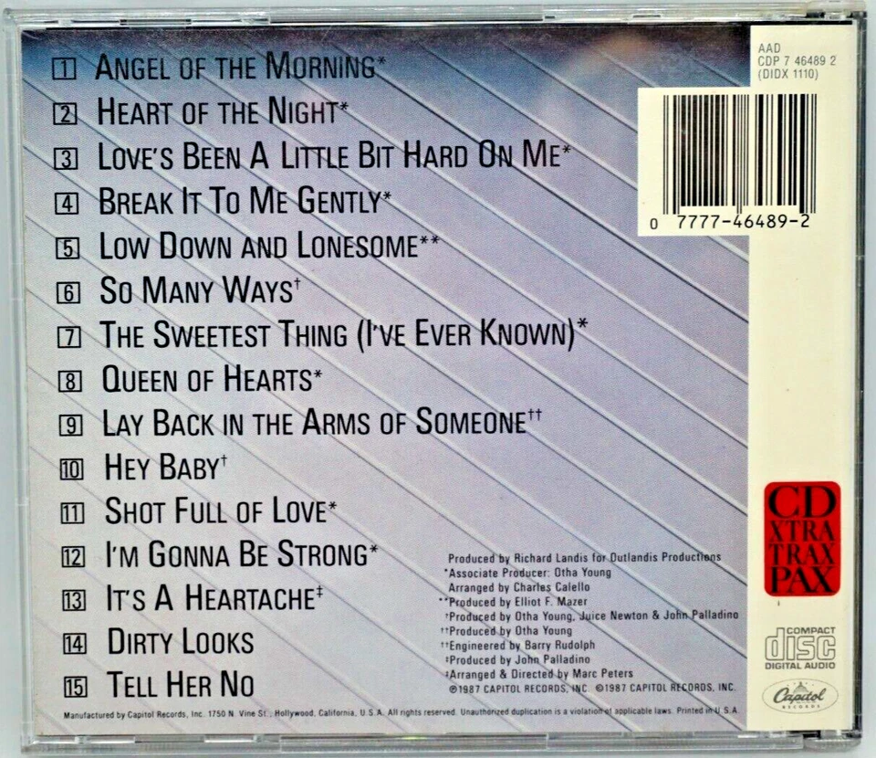 JUICE NEWTON : GREATEST HITS (AND MORE) CD ALBUM (USA 1987 PRESS) - very HTF - Image 2 of 3