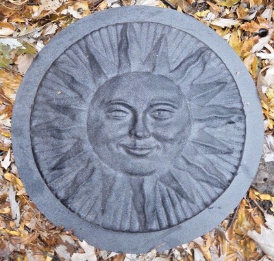Sun plaque mold plaster cement resin casting mold 11.5'' x 1'' thick