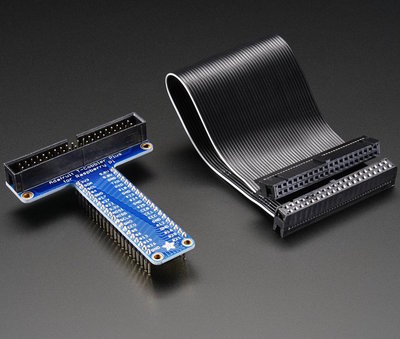 Adafruit Pi T-Cobbler Plus, aufgebaut, Breakout für Raspberry Pi A+/B+/Pi 2/Pi 3