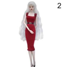 Rot Handmade hohe Qualit&auml;t ein St&uuml;ck Kleid f&uuml;r Barbie-Puppe Outfits Kleidung 1/6
