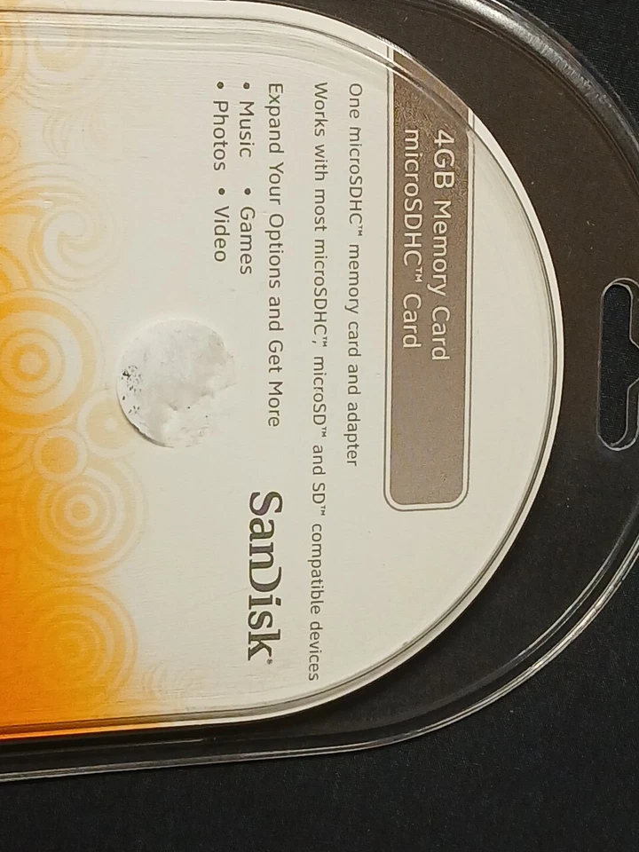 Sandisk 4GB Micro SDHC Memory Card and Adapter AT&T NEW - Image 3 of 4