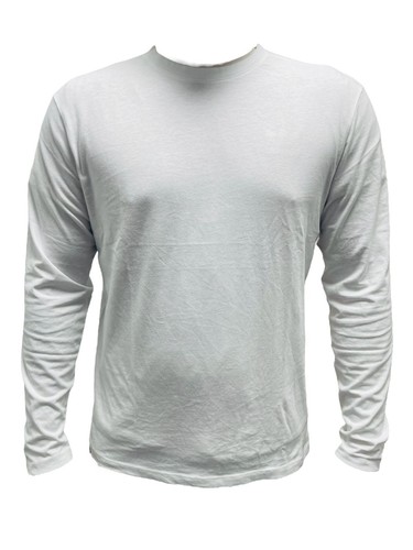 Mens Long Sleeve T-Shirt 100% Cotton Plain Crew Round Neck Tee Tops XS-3XL 40-02 - Picture 10 of 10
