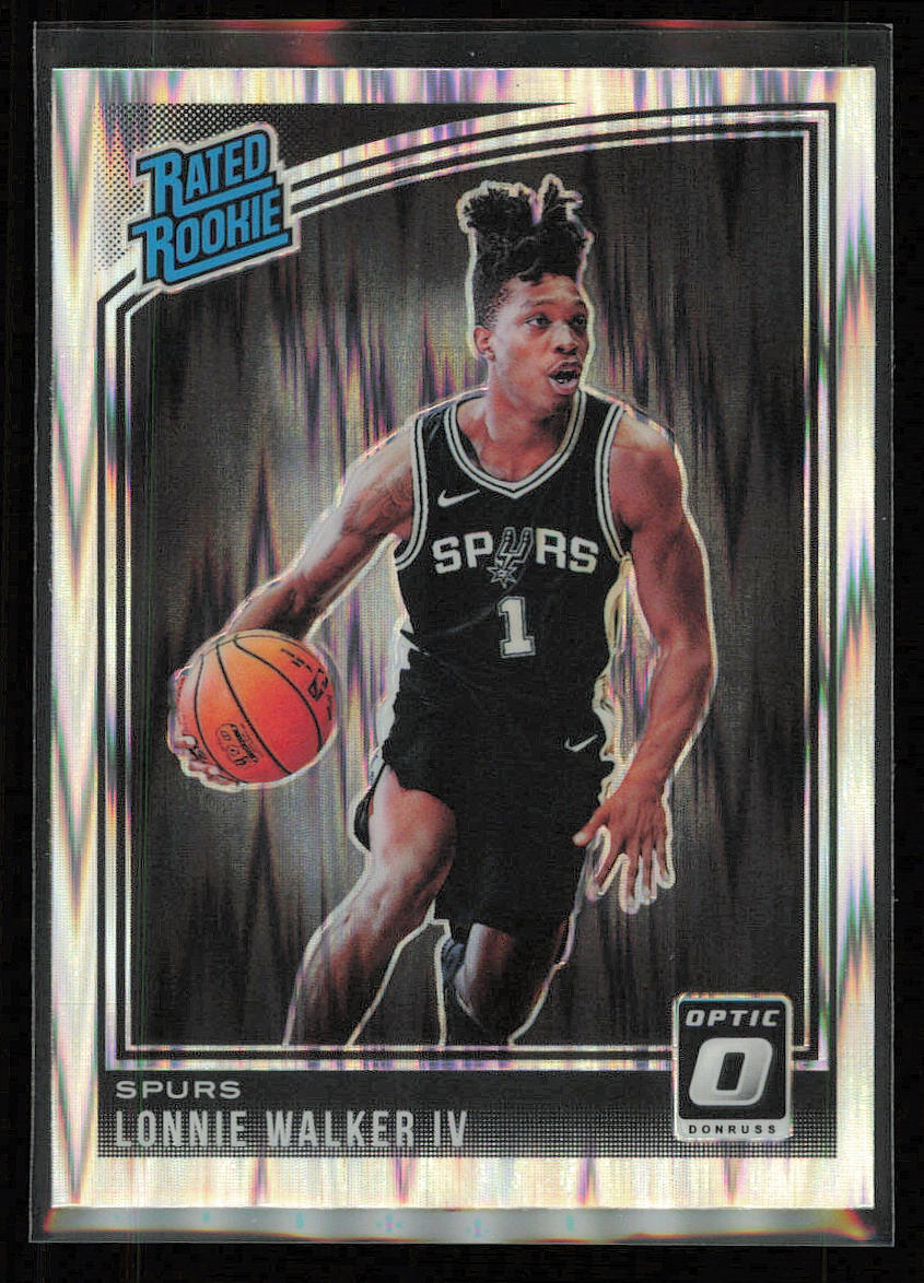 Lonnie Walker IV 2018-19 Donruss Optic Rated Rookie Flash Silver Prizm #174 .