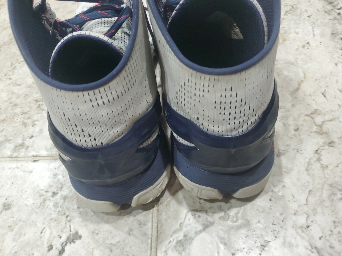 Under Armour Curry 2 USA Olympic Basketball White Blue Red Under Armour Curry 2 USA Olympic Basketball White Blue Red