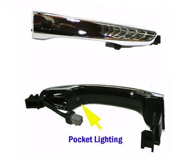 Smart Key Door Handle Chrome for 20172020 Hyundai Elantra Sedan Front