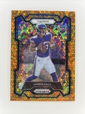 2023 Panini Prizm Jaren Hall Orange Disco RC Rookie #367 Vikings