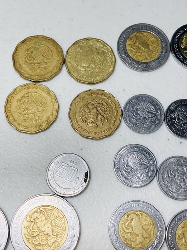 Variety Of Mexican Coins - Some Vintage - Lot Of 21 Coins - Mexico - Picture 10 of 11