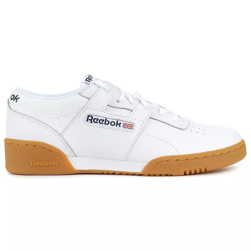 Reebok Classic Leather Workout Low White/Gum Shoes 63978 | eBay