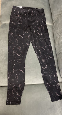 CHOOSE SIZE  Active Life Womens Legging  Missy 7/8 Pocket Marble Black Brown