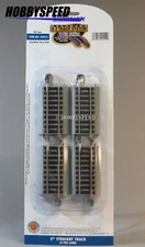 BACHMANN E-Z TRACK HO 3" STRAIGHT SECTIONS (4) nickel silver train gray BAC44512