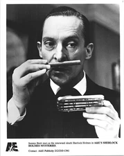 Adventures Of Sherlock Holmes Jeremy Brett Sniffs Cigar 8x10 PHOTO PRINT