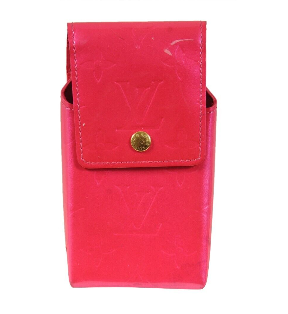 Louis Vuitton Vernis Cell Phone Case Card Wallet Pink Lv Monogram