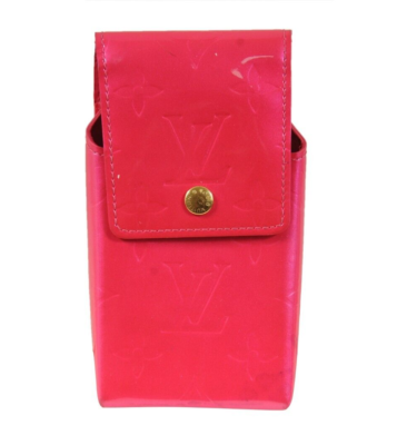 Louis Vuitton Vernis Cell Phone Case Card Wallet Pink Lv Monogram