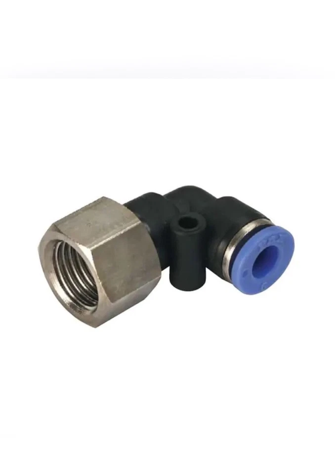 NPT Female Swivel Elbow Push Fit NPT Threads Swivel Elbow Metric Push in Fem