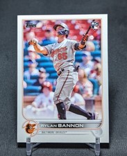 Rylan Bannon Rookie Card RC 2022 Topps Update Baseball #US70 Baltimore Orioles