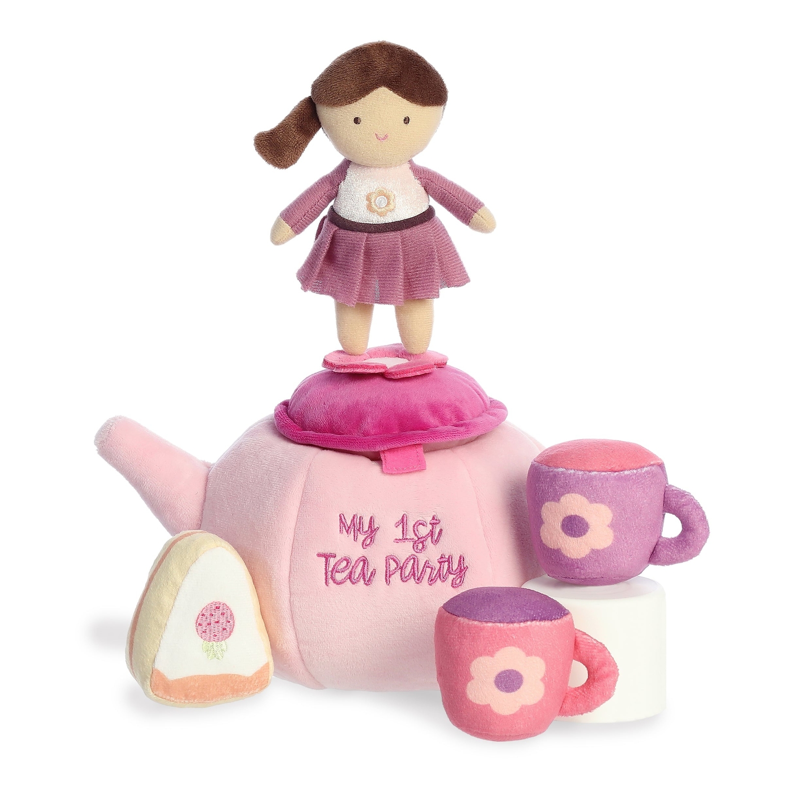 ebba Baby Talk 9" My Lil Tea Party with Doll Set, Baby, Todd