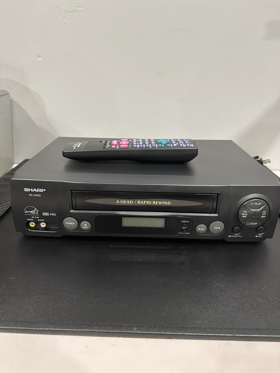 SHARP 4HEAD 19MICRON VHS テレビ 2002年製 SHARP 4HEAD 19MICRON VHS テレビ 2002年製