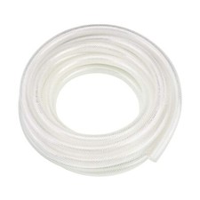 1" ID x 10 Ft High Pressure Braided Clear PVC Vinyl Tubing Flexible Vinyl Tub...