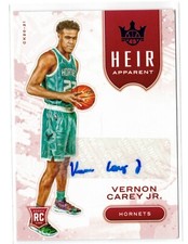 2020-21 Panini Court Kings VERNON CAREY JR RC HEIR APPARENT SAPPHIRE AUTO /25