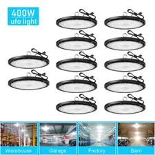 12Pcs 400W UFO Led High Bay Light Commercial Industrial Warehouse Gym Shop Light