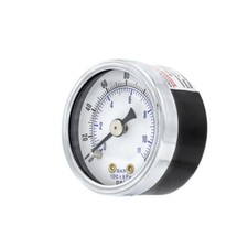 Dry Center Back Mount Pressure Gauge with 1.5" Dial, 0-160 PSI, 1/8" Male NPT