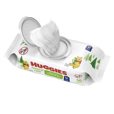Huggies Natural Care Sensitive Baby Wipes, Unscented, Hypoallergenic, 99%  36000318036|