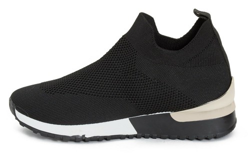 DAMEN SLIPPERSOCKE KEILSCHUHE KLASSISCHE JOGGINGPUMPS SCHUHE THROWER - Bild 10 von 35