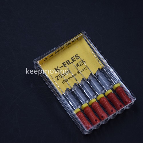 1 Pack Dental K-File Stainless Steel Endodontic Instruments Hand Use 21/25/31mm - 第 51/81 張圖片