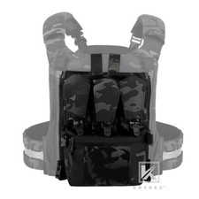 KRYDEX Zip On Assault Back Panel Banger Backpack MOLLE for FCPC V5 Vest Black MC