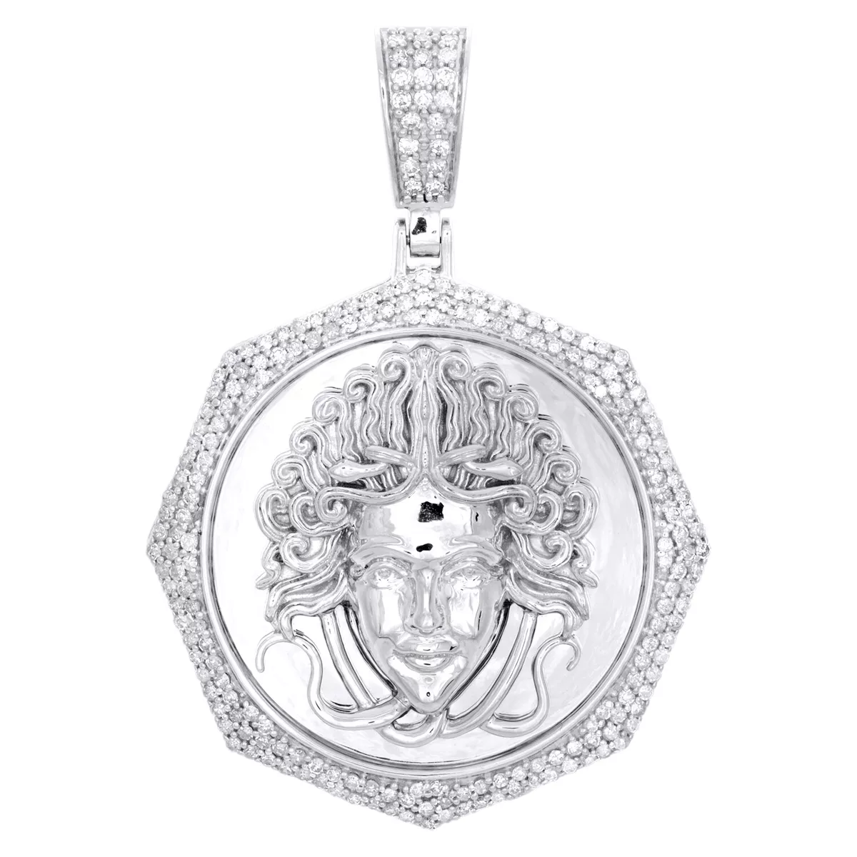 Medusa cheap diamond pendant