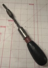 Vntg Yankee No. Bros. Handyman 133H Ratcheting Screwdriver,9-3/4",With Std. Bit