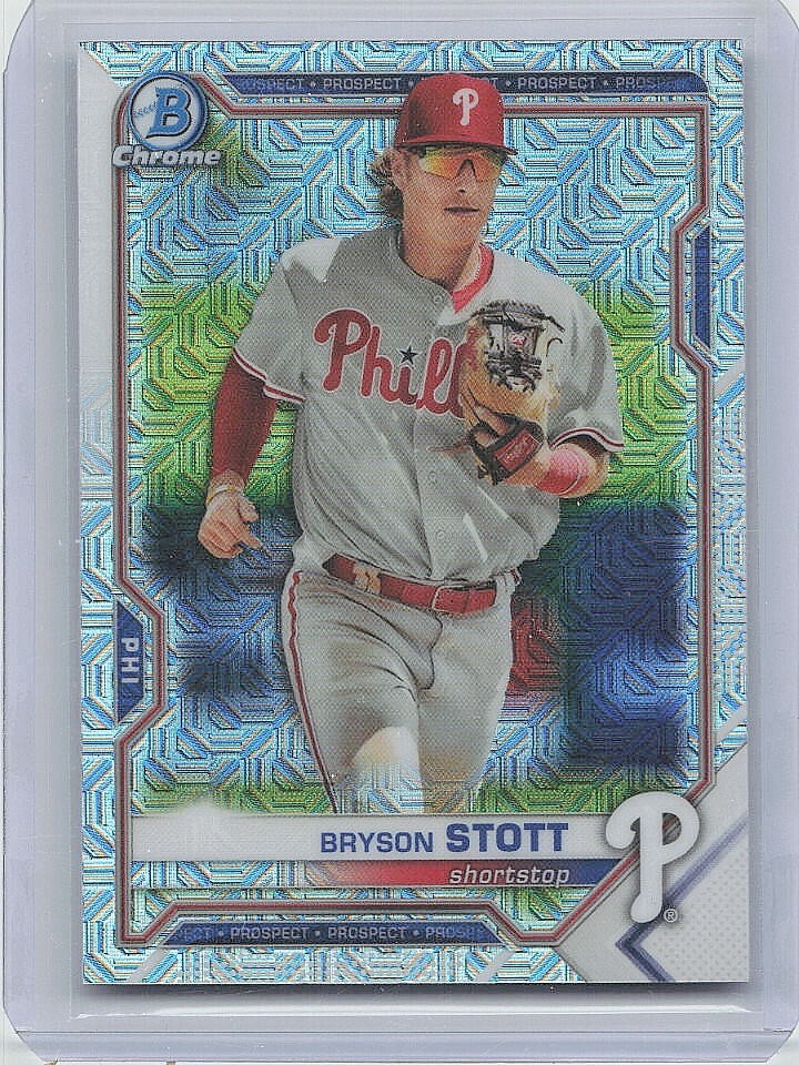 BRYSON STOTT 2021 Bowman Chrome Mega Mojo BCP17 Phillies eBay