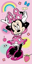 Disney Minnie Mouse Rainbow Beach Bath Towel 70 x 140 cm 100% Cotton