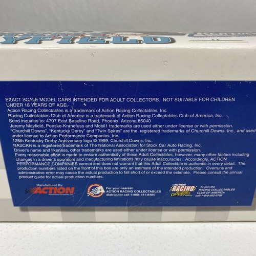 Mobil 1 JEREMY MAYFIELD Ltd Edition 1999 Action NASCAR Diecast 125th KY Derby - Picture 3 of 12