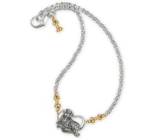 Golden Retriever Jewelry Silver And 14k Gold Handmade Golden Retriever Bracelet